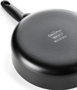 GreenPan Cambridge Hapjespan Met Deksel 28cm - Zwart - Inductie - PFAS-vrij 36 GreenPan Cambridge Hapjespan Met Deksel 28cm - Zwart - Inductie - PFAS-vrij -Keuken Verkoop 1026x1200