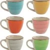 Orange85 Espresso Kopjes - Koffie - Set Van 6 - Meerdere Kleuren - 100 Ml - Aardewerk - Glazen - Met Oor - Koffiekopjes -Keuken Verkoop 1085x1200 4
