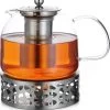 Monzana Theepot Glas - Met Theepotverwarmer – Voor 1,5 Liter RVS Zeef -Keuken Verkoop 1118x1200 2