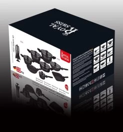 Royal Swiss® Pannenset - 33 Delig - Keramisch - Inductie - Afneembare Handgrepen - Geschikt Voor Oven - Zwart -Keuken Verkoop 1120x1200 1