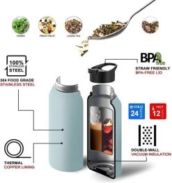 Thermo Master - Thermosfles & Drinkfles - Waterfles - 0,5 Liter - Midnight Black - 3 Doppen 11 Thermo Master - Thermosfles & Drinkfles - Waterfles - 0,5 Liter - Midnight Black - 3 Doppen -Keuken Verkoop 1125x1200