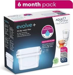 Aqua Optima Evolve+ Single Life - Wit - 6x 100 Liter -Keuken Verkoop 1165x1200 2