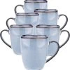 Koffiekopjes - Cappuccino Kop - Theemok - Koffiebeker - Blauw - 320ml - Set Van 6 -Keuken Verkoop 1183x1200 2