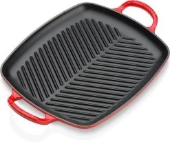 Le Creuset Rechthoekige Grill 30cm Kersenrood -Keuken Verkoop 1200x1002 1