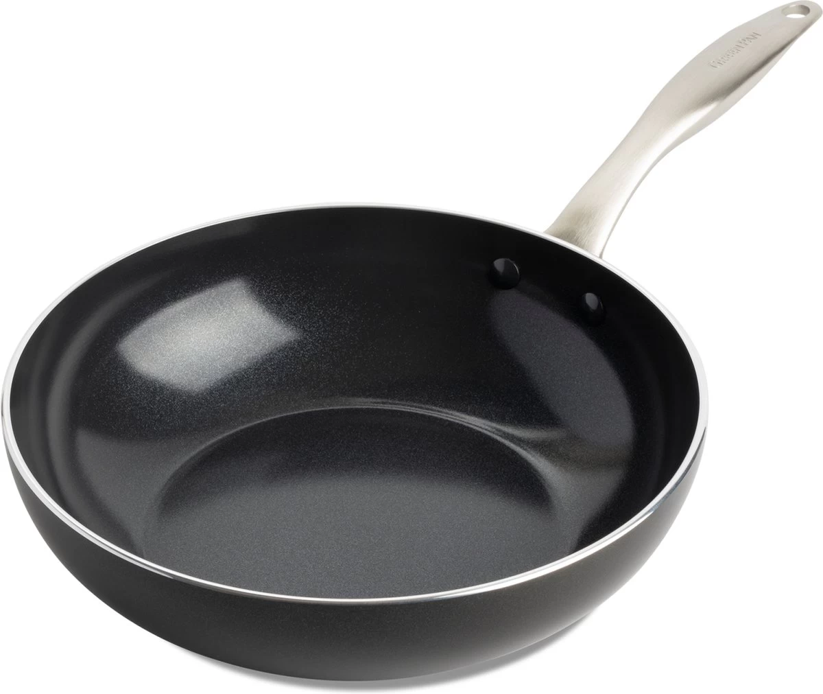 GreenPan Wokpan - Royal Black - ø 28 Cm - Keramische Anti-aanbaklaag 3 GreenPan Wokpan - Royal Black - ø 28 Cm - Keramische Anti-aanbaklaag