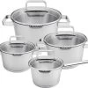 Sola Pannenset Diamond - 4 Delig - Ø 16,16,18,20 Cm - Zilver - RVS - Sandwichbodem 1 Sola Pannenset Diamond - 4 Delig - Ø 16,16,18,20 Cm - Zilver - RVS - Sandwichbodem -Keuken Verkoop 1200x1027