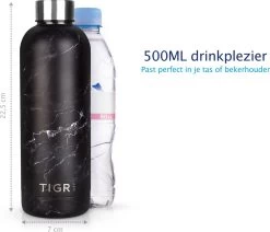 TIGR The Combo - Voordeelset Minimalist Thermosfles En Cup Warmhoudbeker - 500ml - Zwart Marmer -Keuken Verkoop 1200x1031