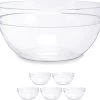 Set Van 6x Stuks Glazen Salade/dessert/sauzen Schaaltjes/kommetjes 10.5 X 4.5 Cm - Schalen/kommen Van Glas -Keuken Verkoop 1200x1074 8