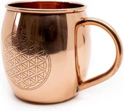 Koperen Beker Flower Of Life Geëtst (470 Ml) -Keuken Verkoop 1200x1075 12