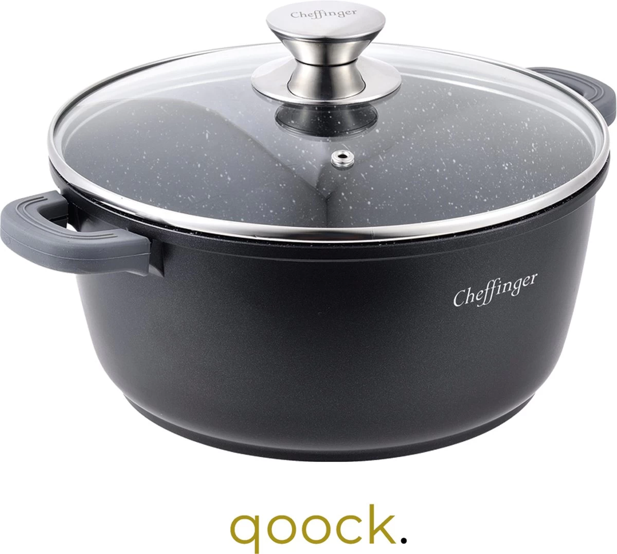Cheffinger Cooking | Braadpan Met Deksel | 20cm | Alle Warmtebronnen |DC20 3 Cheffinger Cooking | Braadpan Met Deksel | 20cm | Alle Warmtebronnen |DC20