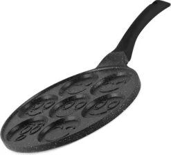 Emoji Pannenkoekenpan Pancake | 26cm | 7 Kop - Marmeren Anti Aanbaklaag Met Smiley 13 Emoji Pannenkoekenpan Pancake | 26cm | 7 Kop - Marmeren Anti Aanbaklaag Met Smiley -Keuken Verkoop 1200x1088