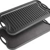 Nuovva Dubbelzijdig Gietijzeren Grillplaat - 50cm X 26cm -Keuken Verkoop 1200x1091