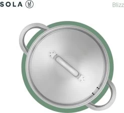 Sola Pannenset Blizz - 4 Delig - Ø Cm - Zilver - RVS - Sandwichbodem 22 Sola Pannenset Blizz - 4 Delig - Ø Cm - Zilver - RVS - Sandwichbodem -Keuken Verkoop 1200x1098