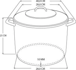 RVS Soeppan Met Glazen Deksel - 15 Liter - Vaatwasserbestendig -Keuken Verkoop 1200x1101 2