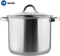 T.R. Goods - Soeppan RVS 8.5 Liter Met Deksel - Rvs - Met Deksel - 24 Cm - Geschikt Voor Inductie -Keuken Verkoop 1200x1113 3