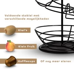 Eiermand – Eierrek – Eierhouder – Eieren – Zwart - Pasen - Tot 40 Eieren - 360° - BAULK® -Keuken Verkoop 1200x1121 6