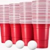 Merkloos Beerpong - 50 Stuk(s) - Red Cups Inc. 3 Ballen - Beerpong Drankspel - Plastic Bekers - Beer Pong -Keuken Verkoop 1200x1127 4