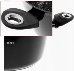 Pannenset - Kookpan - Inductie - 15 Delig Marmeren Coating - Zwart -Keuken Verkoop 1200x1152