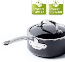 GreenPan Barcelona Infinity Pro Hapjespan Met Deksel 30cm - Zwart - Inductie - PFAS-vrij -Keuken Verkoop 1200x1156