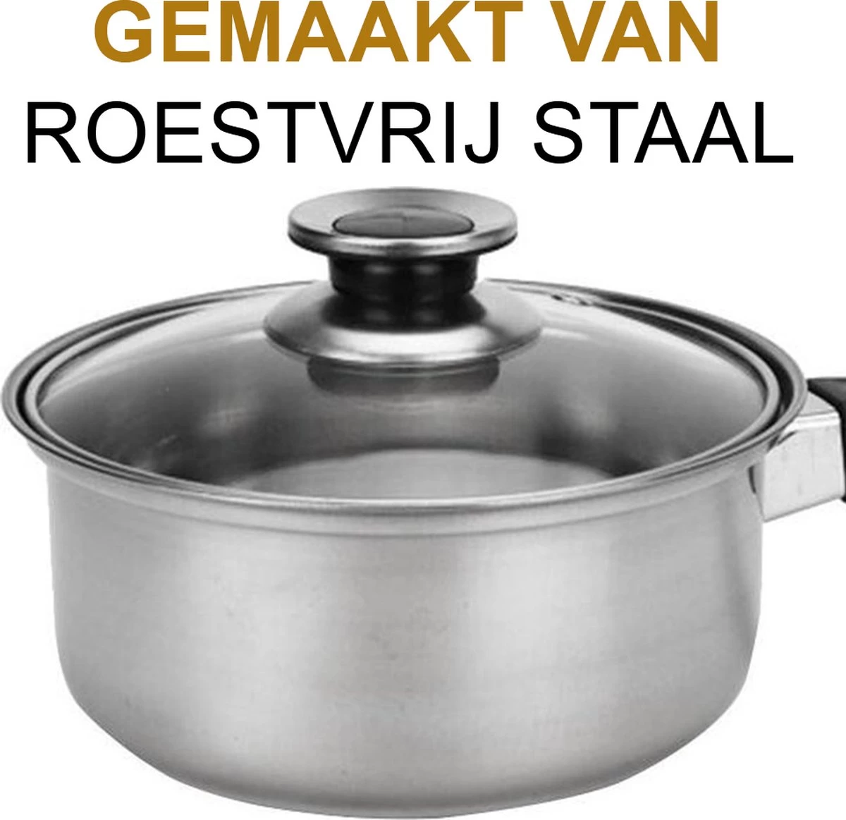 KitchenPrince 12-Delige Pannenset RVS - Pottenset - Kookpannen - Koekenpan - Steelpan - Bakpan - PFAS-Vrij - Pannenset - Pannenset Inductie - Antiaanbaklaag - Koekenpannenset 6 KitchenPrince 12-Delige Pannenset RVS - Pottenset - Kookpannen - Koekenpan - Steelpan - Bakpan - PFAS-Vrij - Pannenset - Pannenset Inductie - Antiaanbaklaag - Koekenpannenset - Afbeelding 4