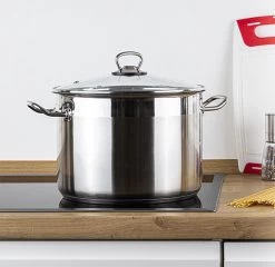 Haushalt Soeppan Met Glazen Deksel - 10 Liter- RVS -Keuken Verkoop 1200x1165 1