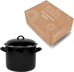 Orange85 Soeppan - Stamppot Pan - Inductie - Zwart - 8 Liter - Staal - Alle Warmtebronnen -Keuken Verkoop 1200x1168 2