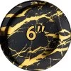 50 Marble Design Herbruikbare Feest Borden 6" - Goud En Zwart Premium Borden - Verjaardag, Feesten, Bbq Enz - Wegwerp Ronde Borden -Keuken Verkoop 1200x1174 5