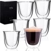 Dubbelwandige ESPRESSO Glazen Van Borosilicaat - Warme En Koude Dranken Kopjes - 70 ML - Set Van 6 -Keuken Verkoop 1200x1189 6