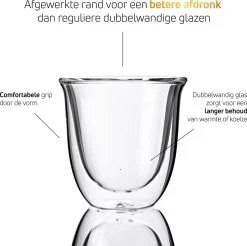 Dubbelwandige ESPRESSO Glazen Van Borosilicaat - Warme En Koude Dranken Kopjes - 70 ML - Set Van 6 -Keuken Verkoop 1200x1195 21