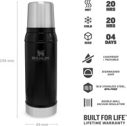 Stanley The Legendary Classic Bottle 0,75L - Thermosfles - Matte Black -Keuken Verkoop 1200x1196 3