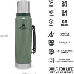 Stanley The Legendary Classic Bottle 1,40L - Thermosfles - Hammertone Green -Keuken Verkoop 1200x1198 17