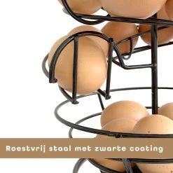 Eiermand – Eierrek – Eierhouder – Eieren – Zwart - Pasen - Tot 40 Eieren - 360° - BAULK® -Keuken Verkoop 1200x1200 1183