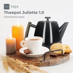 Vaja® Theepot Juliette Met Filter - Dubbelwandig -Theekan 1.0L - Glimmend Zwart 20 Vaja® Theepot Juliette Met Filter - Dubbelwandig -Theekan 1.0L - Glimmend Zwart -Keuken Verkoop 1200x1200 1223