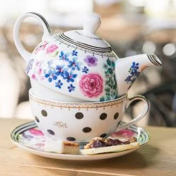 Melli Mello Luxe Theepot En Theemok 2-in-1 - Incl Schoteltje - Porselein - 600ml - High Tea Set - Tea For One - 14x15x15cm -Keuken Verkoop 1200x1200 1251