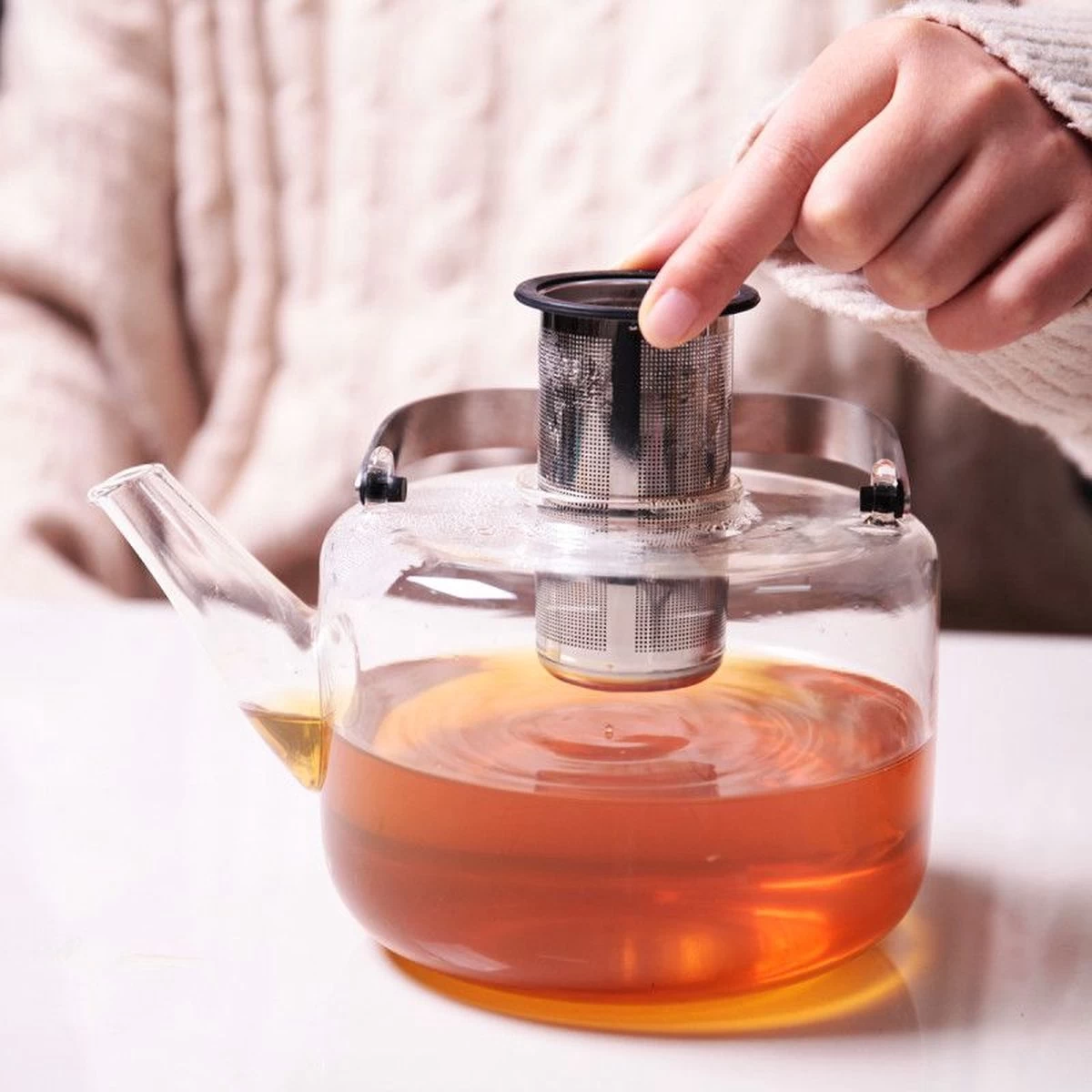 Viva Scandinavia Bjorn Theepot - Glas - Met Filter - 1,2 L - Transparant 7 Viva Scandinavia Bjorn Theepot - Glas - Met Filter - 1,2 L - Transparant - Afbeelding 5