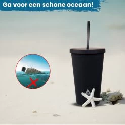 Beker Met Rietje En Deksel Starbucks Milkshake Beker Voor Take Away – Herbruikbare Plastic Drinkbeker Zwart 500ml - VANN 11 Beker Met Rietje En Deksel Starbucks Milkshake Beker Voor Take Away – Herbruikbare Plastic Drinkbeker Zwart 500ml - VANN -Keuken Verkoop 1200x1200 1297