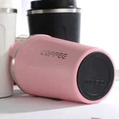 Koffiebeker To Go | Lekvrije Thermosbeker | Thermosfles | RVS Reisbeker | Dubbelwandige Travel Mug | 350 Ml | Roze -Keuken Verkoop 1200x1200 1316