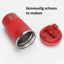 Castagnola Design RVS Koffiebeker To Go - Rood - 380ml - Thermosbeker - Theebeker -Keuken Verkoop 1200x1200 1324