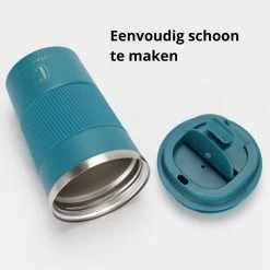 Castagnola Design RVS Koffiebeker To Go - Blauw - 380ml - Thermosbeker - Theebeker -Keuken Verkoop 1200x1200 1334