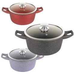 Royalty Line - Marble Soep/braadpan - Met Glazen Deksel Zwart - 20 CM. RL-BS20ML -Keuken Verkoop 1200x1200 136