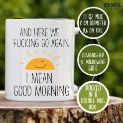 Goodmorning Mok - Mok Met Tekst - Grappige Mok - Verjaardag Cadeau - Cadeau Voor Man - Cadeau Voor Vrouw - Cadeau Voor Haar - Cadeau Voor Hem - Grappige Cadeau - Thee Glazen - Valentijn Cadeautjes - Koffiekopjes -Keuken Verkoop 1200x1200 1361