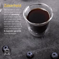Dubbelwandige ESPRESSO Glazen Van Borosilicaat - Warme En Koude Dranken Kopjes - 70 ML - Set Van 6 -Keuken Verkoop 1200x1200 1369