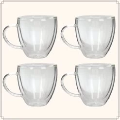OTIX Dubbelwandige Koffieglazen - Koffiekopjes - 180 Ml - Set Van 4 - Transparant - Latte Macchiato Glazen -Keuken Verkoop 1200x1200 1375