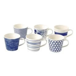 Royal Doulton Pacific - 6x Mok / Beker - Porselein - Wit / Blauw - 450 Ml - Set Van 6 Mokken 17 Royal Doulton Pacific - 6x Mok / Beker - Porselein - Wit / Blauw - 450 Ml - Set Van 6 Mokken -Keuken Verkoop 1200x1200 1388