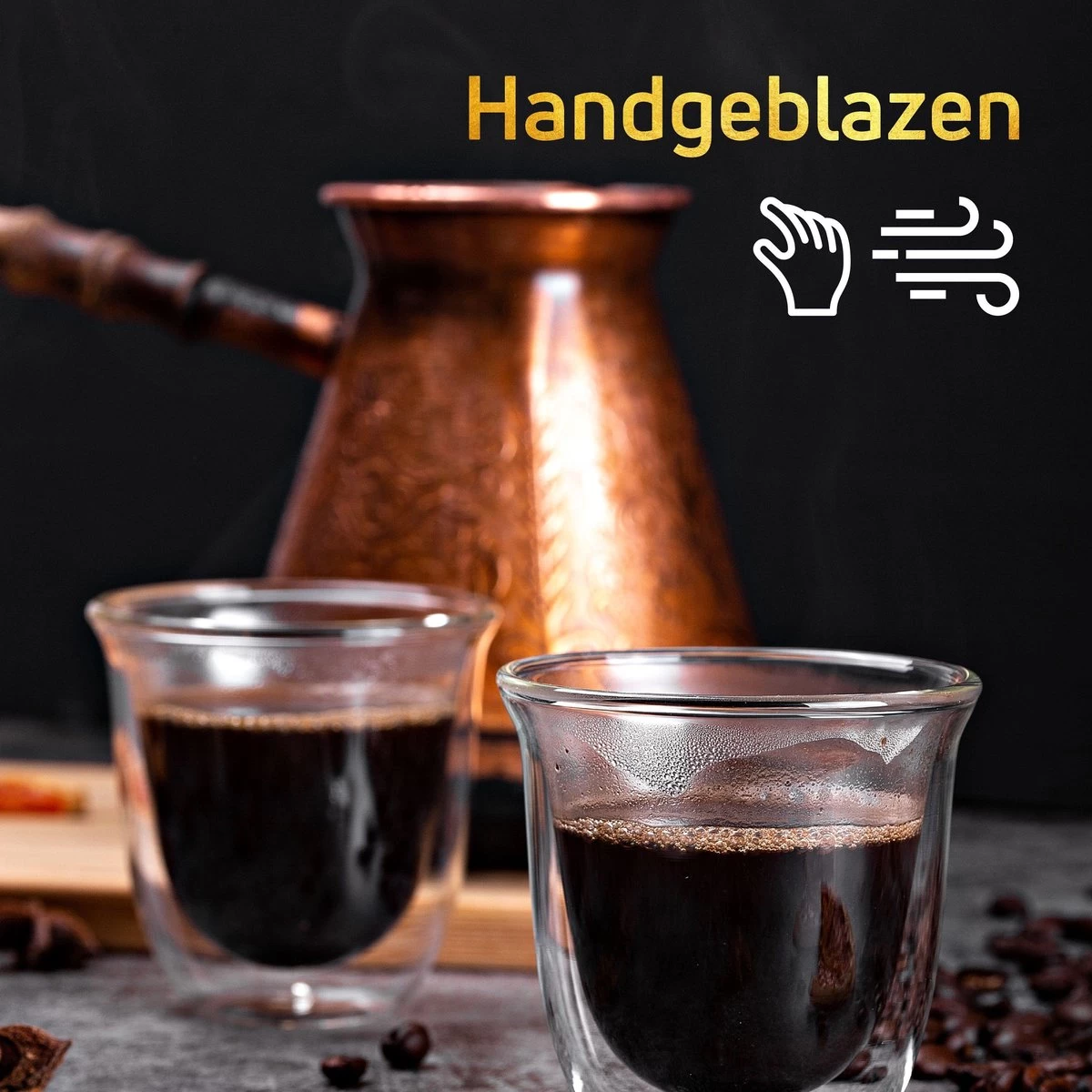Dubbelwandige ESPRESSO Glazen Van Borosilicaat - Warme En Koude Dranken Kopjes - 70 ML - Set Van 4 14 Dubbelwandige ESPRESSO Glazen Van Borosilicaat - Warme En Koude Dranken Kopjes - 70 ML - Set Van 4 - Afbeelding 12