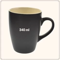 OTIX Koffiekopjes - Met Oor - Set Van 6 - Theekoppen - 340ml - Zwart - Keramiek -Keuken Verkoop 1200x1200 1418