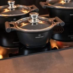 Herenthal Inductie Pannenset - Luxe 10-delige Koekenpanset - Voor Alle Warmtebronnen - Met Glazen Deksels En Koudgrepen - Zwart 17 Herenthal Inductie Pannenset - Luxe 10-delige Koekenpanset - Voor Alle Warmtebronnen - Met Glazen Deksels En Koudgrepen - Zwart -Keuken Verkoop 1200x1200 166