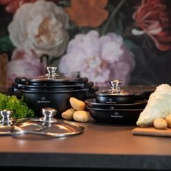 Herenthal Inductie Pannenset - Luxe 10-delige Koekenpanset - Voor Alle Warmtebronnen - Met Glazen Deksels En Koudgrepen - Zwart 19 Herenthal Inductie Pannenset - Luxe 10-delige Koekenpanset - Voor Alle Warmtebronnen - Met Glazen Deksels En Koudgrepen - Zwart -Keuken Verkoop 1200x1200 168