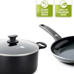 GreenPan Cambridge Koekenpan 26cm - Zwart - Inductie - PFAS-vrij -Keuken Verkoop 1200x1200 242