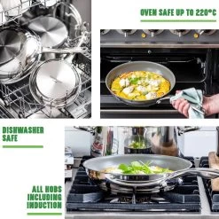 GreenChef Profile Plus Koekenpan 24cm - Zilverkleurig - Inductie - PFAS-vrij 21 GreenChef Profile Plus Koekenpan 24cm - Zilverkleurig - Inductie - PFAS-vrij -Keuken Verkoop 1200x1200 266